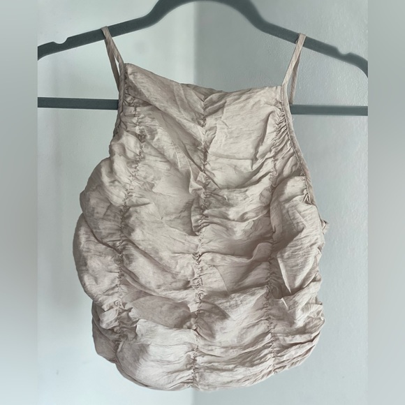 Zara Ruffled Look Crop Top - Picture 3 of 5